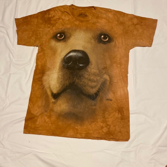 The Mountain Tops - THE MOUNTAIN WOMEN SIZE M DOG PRINT T-SHIRT SIZE M